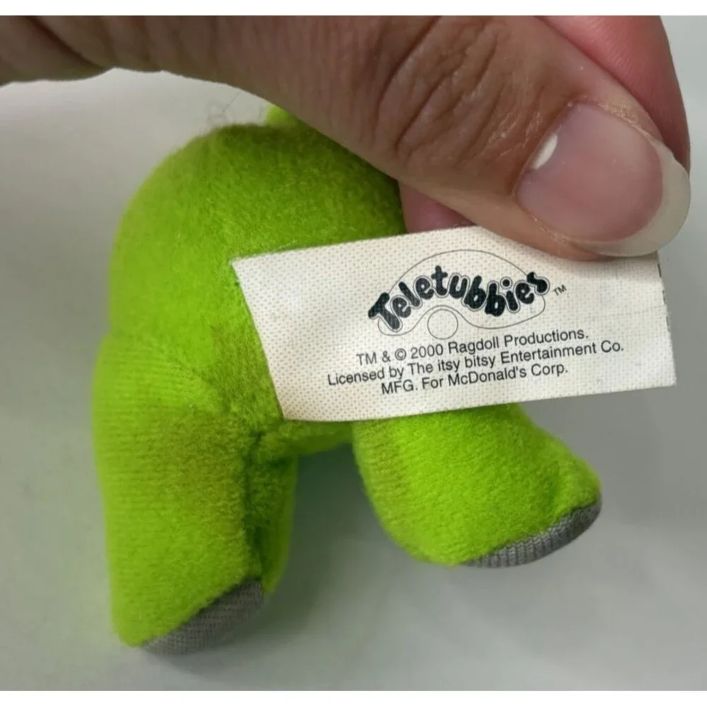 Teletubbies McDonald's Happy Meal Toy 2000 Keychain Plush Green Dipsy